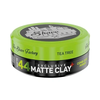 Immagine di The Shave Factory Esclusiva argilla opaca 150 ml 44 Comb Over Power con Tea Tree Extra Hold