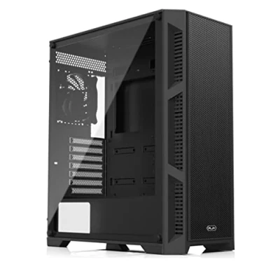 Immagine di RAIJINTEK Arcadia III 0R20B00224 Case per PC ATX in vetro temperato Mid Tower ATX, con ventola preinstallata ad alto flusso d&#039;aria, 1 da 120 mm, colore: nero