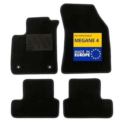 Immagine di DBS Tappetini per auto Personalizzati Megane 4 Con clip antiscivolo pezzi