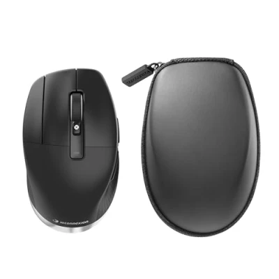 Immagine di 3Dconnexion CadMouse Pro Wireless Left (Mouse Ergonomico Ottico Senza Fili USB C, Mancini), Nero Opaco