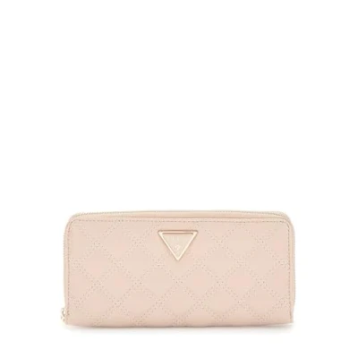 Immagine di Guess Giully Large ZIP Around Portafoglio, Donna, Taglia: One Size, Light beige