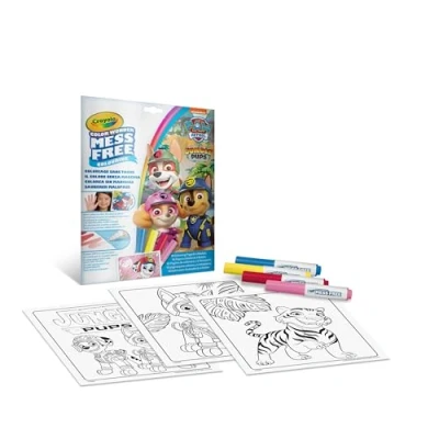 Immagine di CRAYOLA Color Wonder, Coloring Set Paw Patrol con 18 Pagine da colorare e 4 Pennarelli Senza Macchia, Versione Internazionale, 75 2814