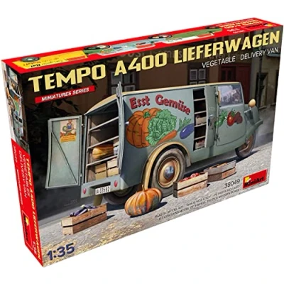 Immagine di MiniArt MIN38049 1:35 Tempo A400 Lieferwagen, Veg Delivery Van Scale Model Kit