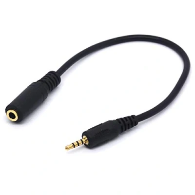 Immagine di Tomost cavo convertitore audio 2,5 mm maschio a 3,5 femmina, adattatore stereo 4 poli