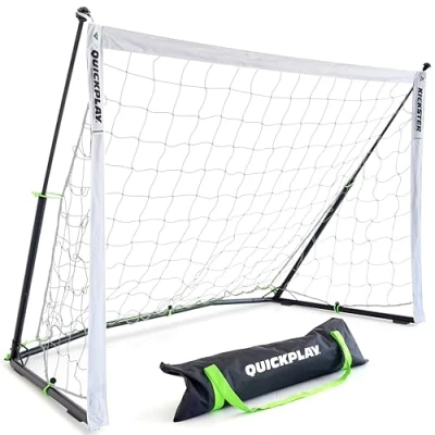 Immagine di QUICKPLAY Kickster Elite Porta da calcio portatile con base ponderata integrata per indoor e outdoor [Cancello singolo] (1) 15,7 x 9,2 cm