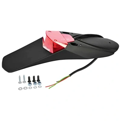 Immagine di Polisport 8563000001 Luce Posteriore e Stop RS Light by Omologata Compatibile per Tutti i Modelli Motocross/Enduro in Colore Nero