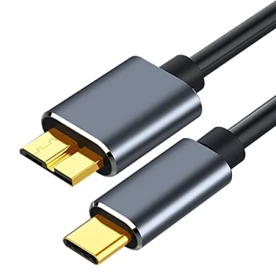 Immagine di Eono Cavo USB C a Micro B 3.0, 0.5m Type 3.1 Gen2 Compatible con Galaxy S5, Hard Disk di Toshiba, Western, WD, Seagate, Hitachi