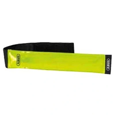 Immagine di ABUS striscia luminosa a LED Lumino Active Bar riflettente resistente alle intemperie con luce continua e lampeggiante per braccia gambe giallo/nero
