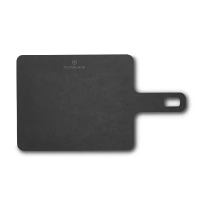 Immagine di Victorinox Tagliere da cucina con manico, Handy Serie, per Servire Carne, Verdure e Formaggio 22.9 x, 19 0.5, Lavabile in lavastoviglie, Nero