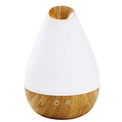 Immagine di Promed Diffusore di Aromi Al 1300 Ws da Ml, Umidificatore ad Ultrasuoni 1, 3 Litri, per Ambienti, Lampada Aromatica Elettrica, Design in Legno con 7 Colori, 16.3 X 28.2 Cm