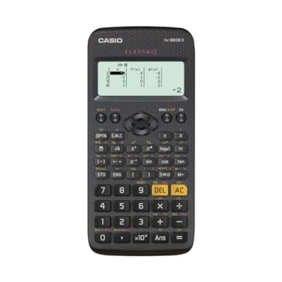 Immagine di Casio FX 82DEX Calcolatrice per la scuola Nero Display (cifre): 12 A batteria (L x P) 77 14 166 mm