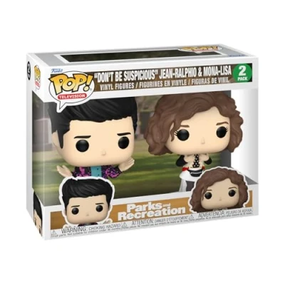 Immagine di Funko Pop! TV: P&amp;R 15th Mona &amp; Jean Ralphio Saperstein (2PK) Parks And Recreation Figura in Vinile da Collezione Idea Regalo Merchandising Ufficiale TV Fans