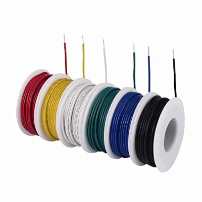 Immagine di TUOFENG 0,2mm² filo solido, kit solido (6 diverse bobine di 9 metri colorate) 24 gauge jumper gancio