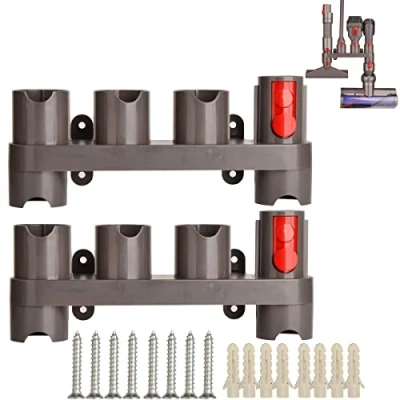 Immagine di Aoonar Docks Station Supporto per accessori aspirapolvere Dyson Gen5 G5 V7 V8 V10 V11 V15 SV10 SV11, montaggio a parete (10 posti, confezione da 2)