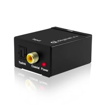Immagine di DigitalLife 192Khz Convertitore Digitale Analogico Audio SPDIF Coassiale/Ottico Toslink a RCA Stereo
