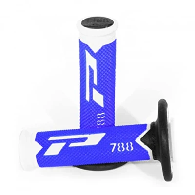 Immagine di PROGRIP Manopole Mx 788 217 Tripla Densità Bianco/Blu/Nero