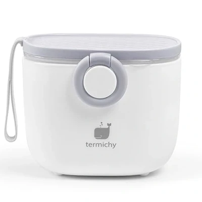 Immagine di Termichy Dispenser per il latte in polvere, 250g di polvere Formula, portatile contenitoredi neonati(grigio,1 confezione)