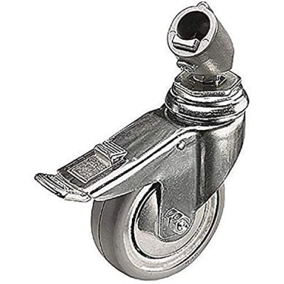 Immagine di Manfrotto 110G Set 3 Ruote con Freno e Adattatore a Boccola, 22 mm, Grigio