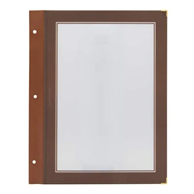 Immagine di SECURIT Set da 5 Inserti Per Porta Menu Linea Wood Caffè, Ristoranti, Bar Formato A4 Colore Marrone