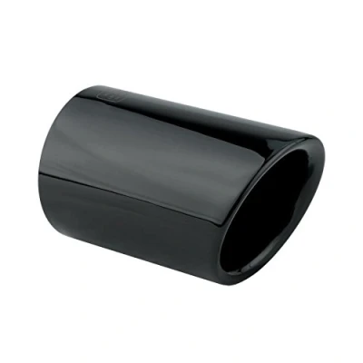 Immagine di L&amp;P A293 1 Terminali di Scarico in acciaio inox, colore: nero, lucidato e cromato, plug and play