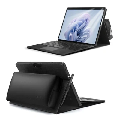 Immagine di Omnpak custodia per tablet Microsoft Surface Pro 11, 10，Pro 9 da trasporto con porta penna stilo accessori, compatibile tastiera Type Cover.