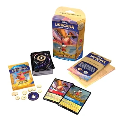 Immagine di Ravensburger Die Tintenlande Rubin und Saphir Aladdin Disney Lorcana Trading Card Game: Set 3 Starter Deck B (inglese), Colore, zaffiro, 11098278