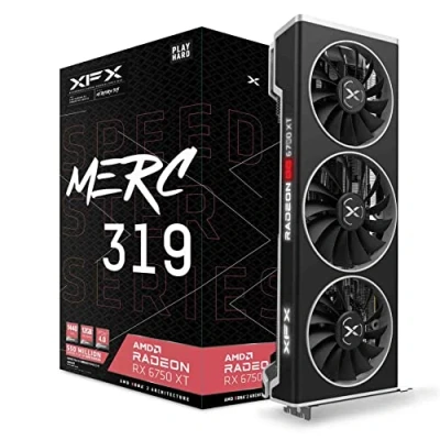 Immagine di XFX SPEEDSTER MERC319 AMD RADEON RX 6750XT BLACK GAMING 12GB GDDR6