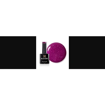 Immagine di Bluesky Smalto Per Unghie Gel, Red Star, A53, Rosso, Viola, Bagliore (Per Lampade Uv E Led) 10 Ml