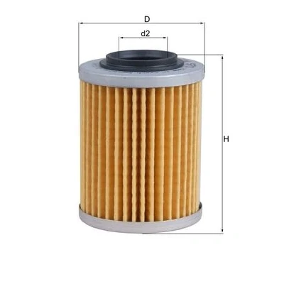 Immagine di MAHLE ORIGINAL OX 970 filtro olio Cartuccia
