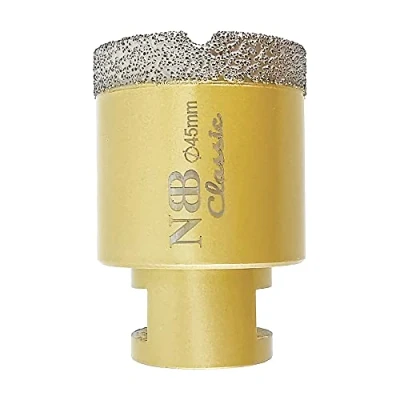 Immagine di NBB Punta a tazza diamantata con M14, tipo Classico d&#039;Oro,punta per foratura secco o ad umido su ceramica,piastrelle,granito,marmo,veloce,durevole, smerigliatrice angolare (1, 45mm)