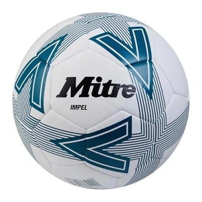 Immagine di Mitre Impel L30P Pallone da calcio, resistente, indeformabile, bianco/verde, 5