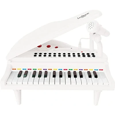 Immagine di Lexibook Primo Piano per Bambini, Tasti di Illuminazione, modalità apprendimento, 29 x 31 cm, Regolazione del Tempo e Volume, 3+, Bianco, Colore