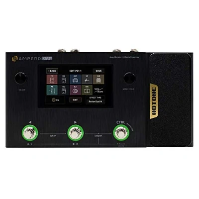 Immagine di Hotone Ampero One MP 80 Amplificatore per Chitarra Basso Modellazione Armadietti IR Simulazione Multi Lingua Effetti con Pedale di Espressione Stereo OTG Interfaccia Audio USB