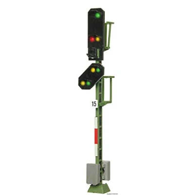 Immagine di Viessmann Modelltechnik 4015 H0 Segnale luminoso con pre segnalazione entrata Modello pronto, già assemblato DB