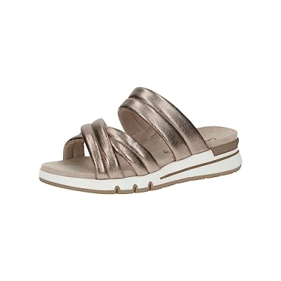 Immagine di Caprice Pantoletten Ciabattine, Donna, Taglia: 38, Taupe metallic Pelle
