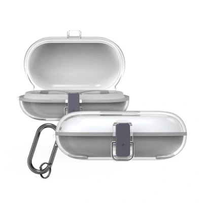 Immagine di kwmobile Custodia Protettiva per Caricatore compatibile con TOZO Open Buds Resistente Cover Box Portauricolari trasparente