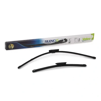 Immagine di Spazzola tergi Valeo Silencio X.trm, Flat Blade Set 574653 anteriore Senza telaio Fissaggio a baionetta CITROËN: C3 II, II Van / Hatchback