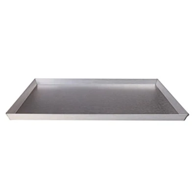 Immagine di Pentole Agnelli Lamiera Alluminata Teglia Rettangolare, Argento, 60 x 40 cm