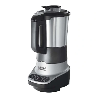 Immagine di Russell Hobbs Frullatore Elettrico 2 in 1 Mixer e zuppe Vellutate, Impastatrice completamente automatica con funzione di cottura per Frullati, 8 programmi, 1,75 l, Robot da Cucina 21480 56