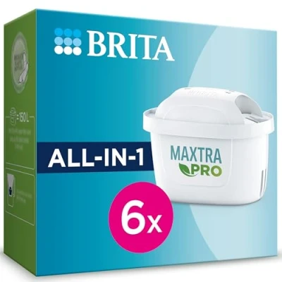 Immagine di BRITA Filtri MAXTRA+ per Caraffa Filtrante acqua Pacchetto semestrale incl. 6 la riduzione di cloro, calcare e impurità