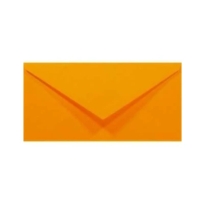Immagine di Netuno 100 buste da lettera colorate lunghe arancione pastello formato DL 110 x 220 mm Rainbow 80g americane lettere carta colorata partecipazioni