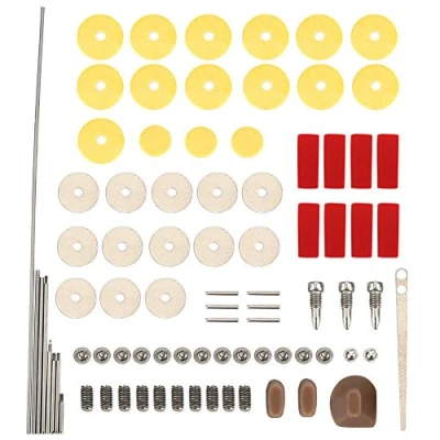 Immagine di Kit di Riparazione Flauto con i Rilievi del Foro Aperto 16pcs Strumenti Manutenzione a Fiato