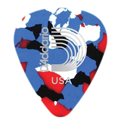 Immagine di Confezione da 10 plettri extra duri Planet Waves, multicolore, in celluloide