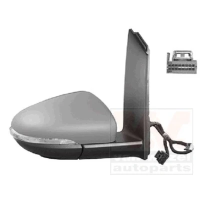 Immagine di Specchio retrovisore esterno Van Wezel 5735818 Dx con la prima mano completo, convesso, per regolazione elettrica specchio, ribaltabile/ripie