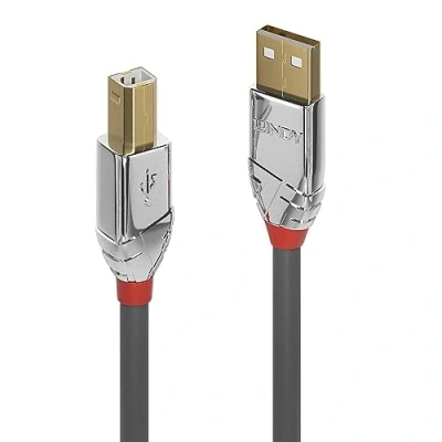 Immagine di Lindy Cavo USB 2.0 Tipo A B Cromo Line, 1M, Grigio