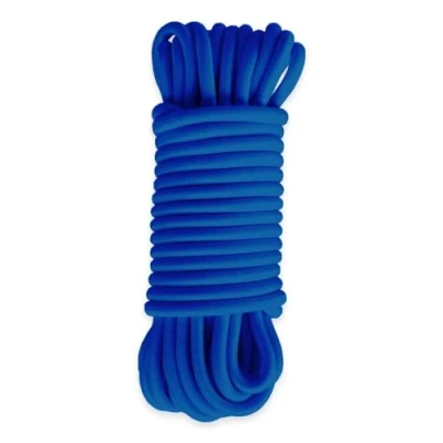 Immagine di Corda elastica Blu 15 m Qualità PRO TECPLAST 9SW Cavo per teloni con diametro 9 mm