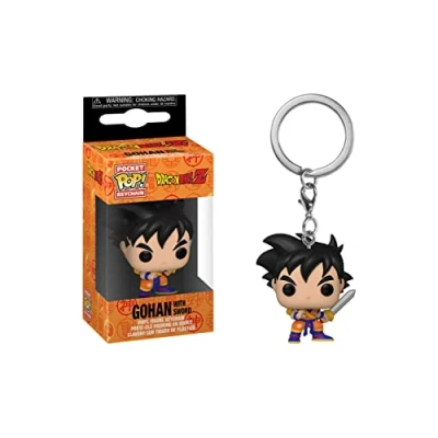 Immagine di Funko Pop! Keychain: DBZ Gohan With Sword Dragon Ball Mini Figura in Vinile da Collezione Novità Portachiavi Riempitivi per Calze Idea Regalo Merchandising Ufficiale Anime Fans