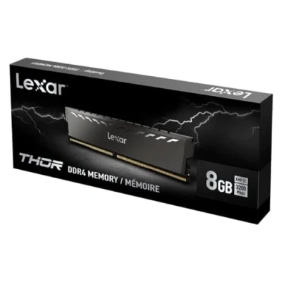 Immagine di Lexar Barrette mémoire 8Go DIMM DDR4 Thor PC4 25600 (3200 Mhz) (Nero)