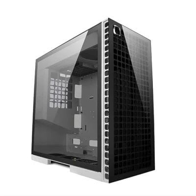 Immagine di Geometric Future M6 Cezanne Mid Tower, alloggiamento per PC, Design del Canale d&#039;Aria Verticale, Supporto E ATX da 12&quot; x 11&quot;, 360 radiatore, GPU Verticale Bianco, GEO CEW