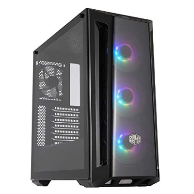 Immagine di Cooler Master MasterBox MB520 ARGB Case PC ATX con Pannello Anteriore Sfumato, 3 Ventole da 120mm Preinstallate, Laterale in Vetro, Configurazioni Flusso dì&#039;Aria Flessibili
